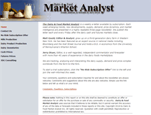 Tablet Screenshot of dairymarketanalyst.com